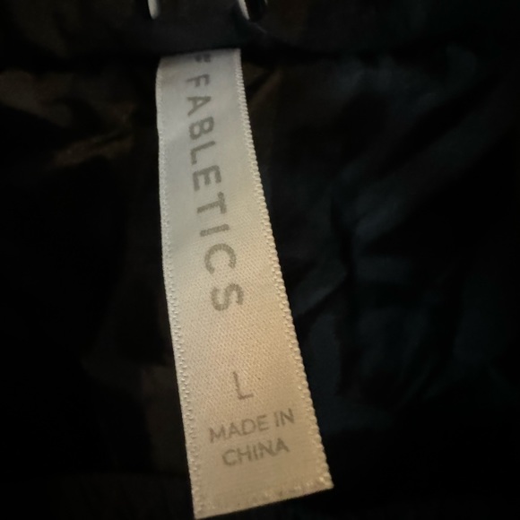 Fabletics black warm up with rainbow stripes. - Picture 5 of 5